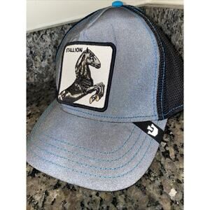 Goorin Animal Trucker Baseball Snapback Hat Cap Horse Stallion Nights Reflective